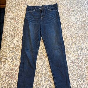American Eagle Outfitters Women's Dark Blue Skinny Jeans
